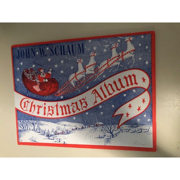 John W. Schaum Vintage Christmas Album Sheet Music Book 1945